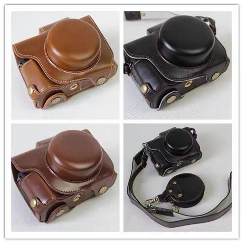 Luxury Bags Video - 高級PUレザーケース カメラビデオバッグ フルボディカバー Canon PowerShot G1