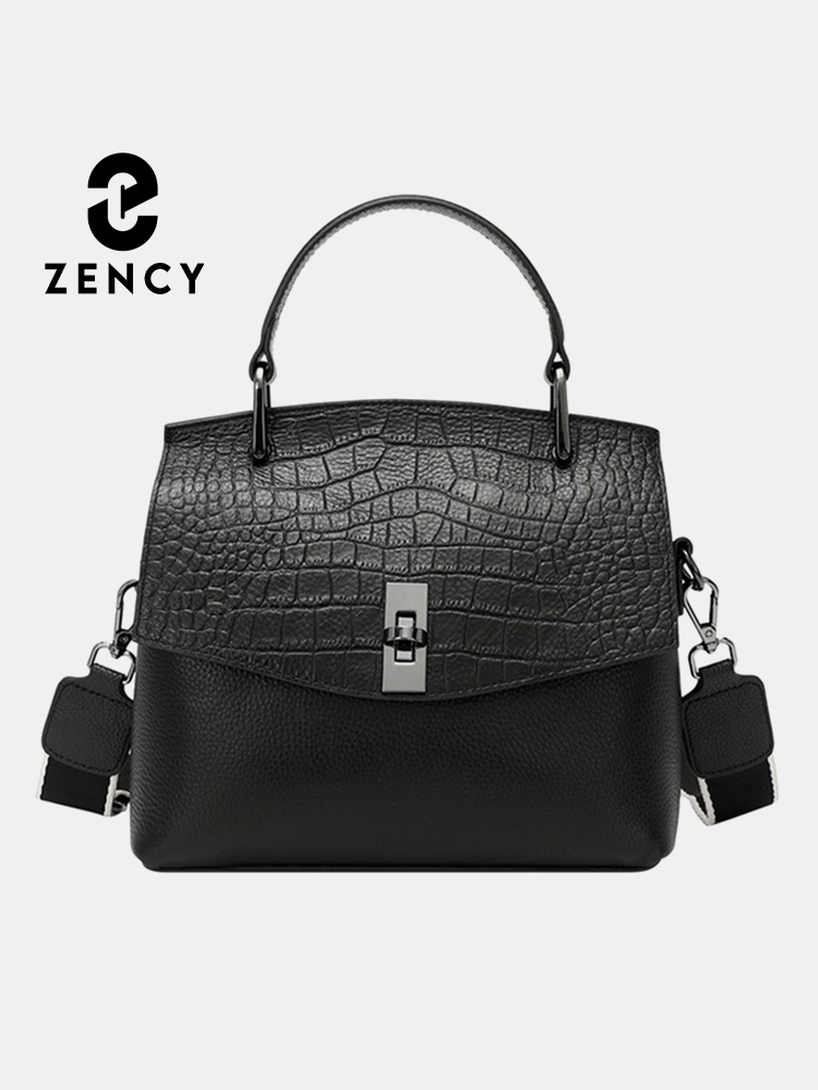 Luxury Bags Brands For Women - Zency-女性のための本革のハンドバッグ,ヴィンテージストーンのトートバッグ,高級ブランド,女性のクロスボディショルダーストラップ,ファッショナブル