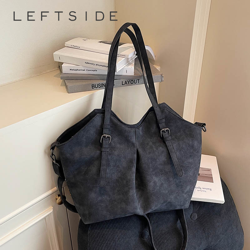 Luxury Bags Trend 2025 - 左側女性大容量 Pu レザークロスボディバッグ 2025 冬のレトロトレンドショートハンドルショルダーバッグ高級デザイナーハンドバッグ