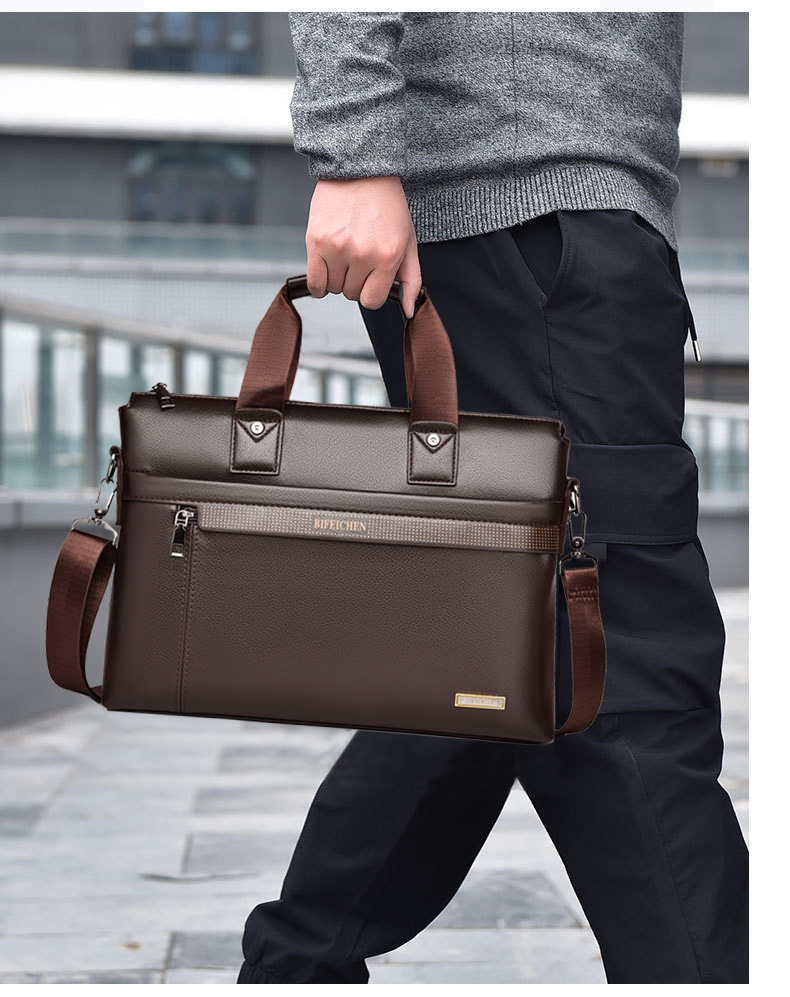 Luxury Bags 2026 - 2026 新しい高級ブランド男のハンドバッグ革ラップトップブリーフケースビジネス A4 ドキュメントバッグ IPAD オフィス男性ヴィンテージショルダーバッグ