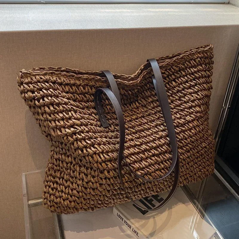 Luxury Bags Trend 2025 - PU 高級デザインショルダーバッグ織り縫製ファッションレディースバッグ発売 2025 ファッションレジャー大容量ショルダーバッグ