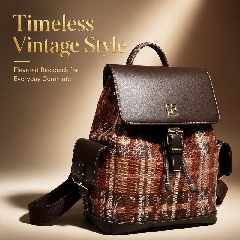 Luxury Bags For Women - CHHC ファッションカラーブロックバックパックデート多用途プレッピースタイルバッグ学生学校ライト高級女性アウトドア