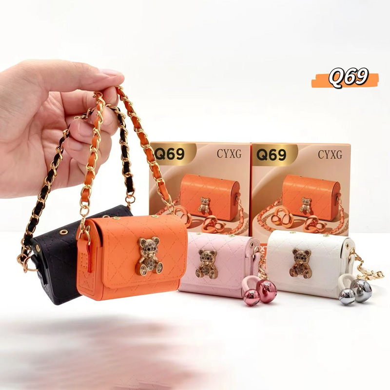 Luxury Bags Video - 新しいBluetoothヘッドホン、クリエイティブなラグジュアリースタイルのレザーバッグデザイン、OWSクリップオンハイファイヘッドホン