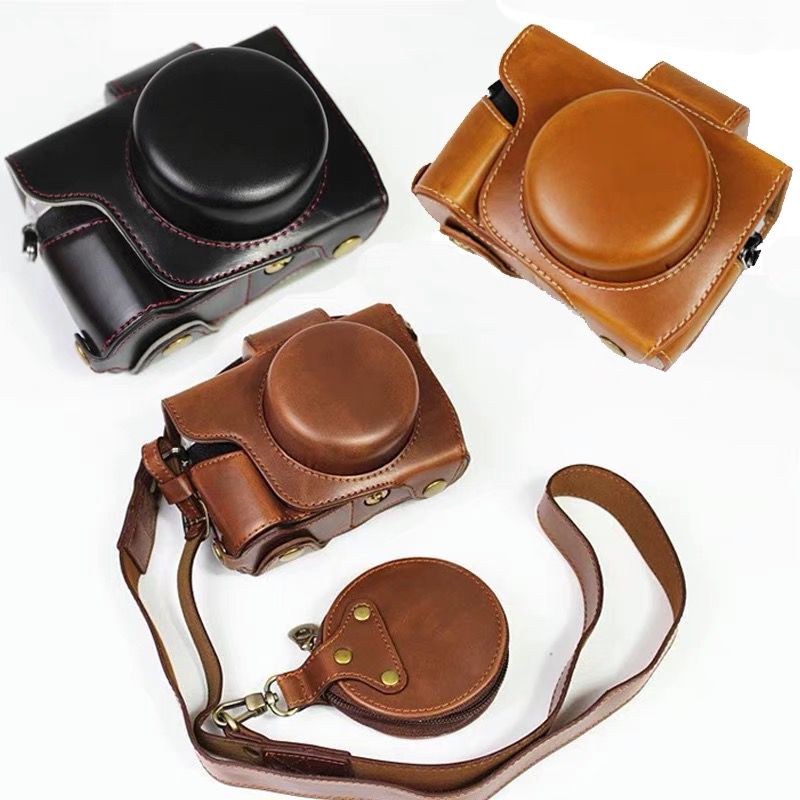 カメラ保護ケース,ストラップ付きPUレザーケース,オリンパス - Luxury Bags Video のレビューと価格
