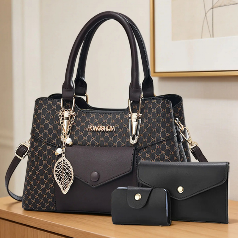 高級感のある質感の大型通勤用トートバッグ、カラーブロックデザ - Luxury Bags For Women のレビューと価格