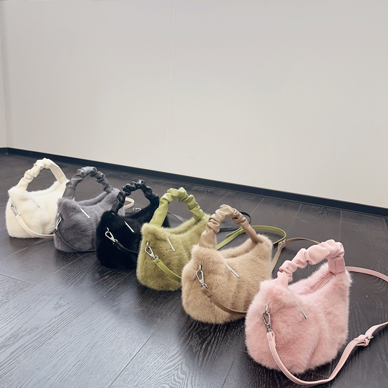 冬用ファー付きレディースバッグ 女性用バッグ フェイクファー - Luxury Bags Trend 2025 のレビューと価格