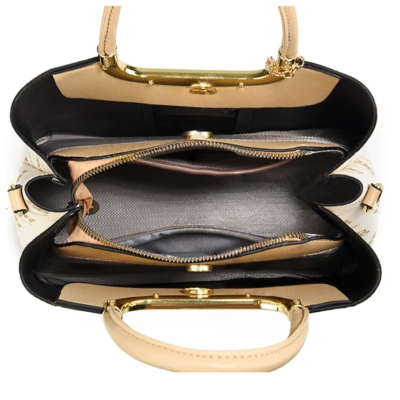 ライトラグジュアリー高級プリントハンドバッグ（女性用）、3ピ - Luxury Bags For Women のレビューと価格