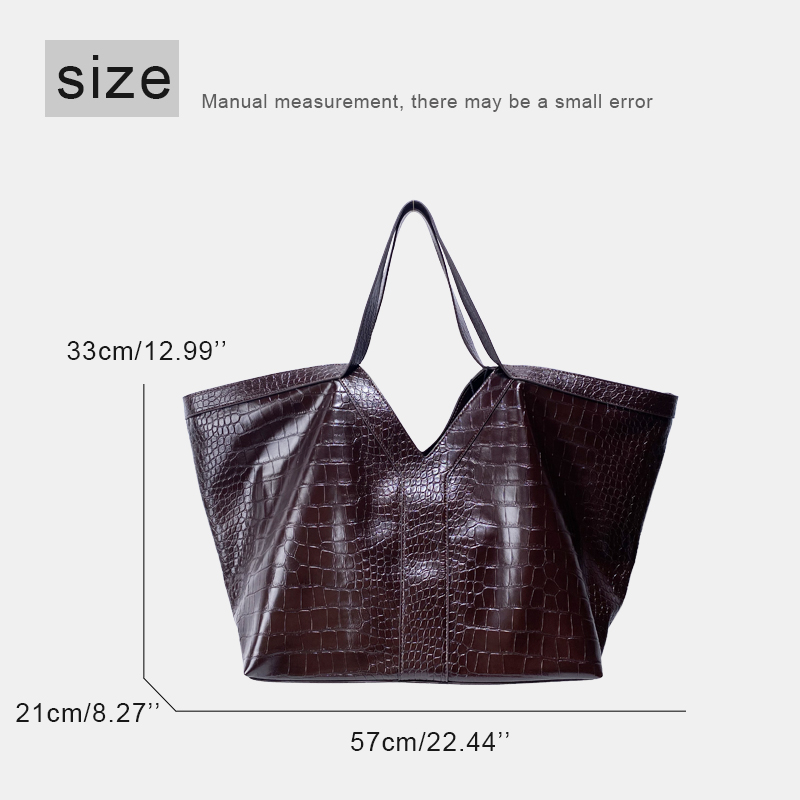 特大サイズのクロコダイル柄トートバッグ レディース 高級デザ - Luxury Bags 2026 のレビューと価格