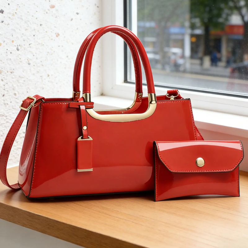 レディースハンドバッグセット、軽量高級PU素材クロスボディシ - Luxury Bags For Women のレビューと価格
