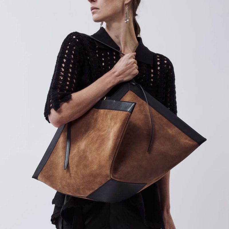 特大ワンタンフェイクスエードトートバッグ女性のための高級デザ - Luxury Bags 2026 のレビューと価格