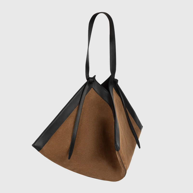 特大ワンタンフェイクスエードトートバッグ女性のための高級デザ - Luxury Bags 2026 のレビューと価格