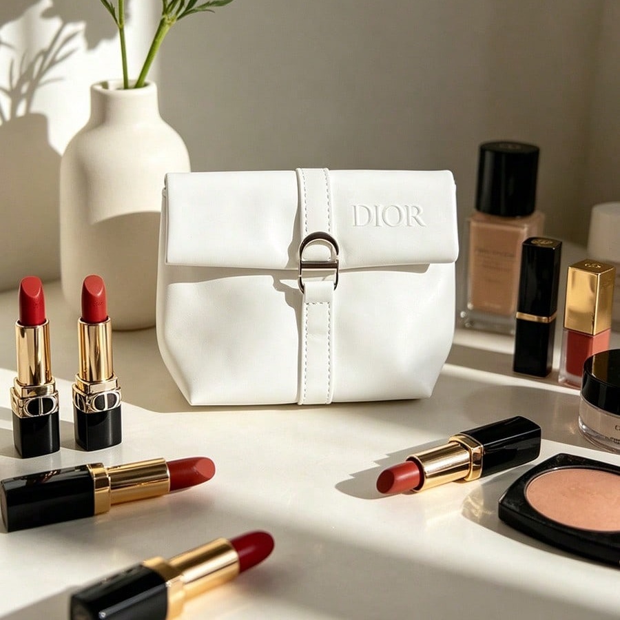 ディオールのバッグ ホワイト コスメティックバッグ 高級エン - Luxury Bags Dior のレビューと価格