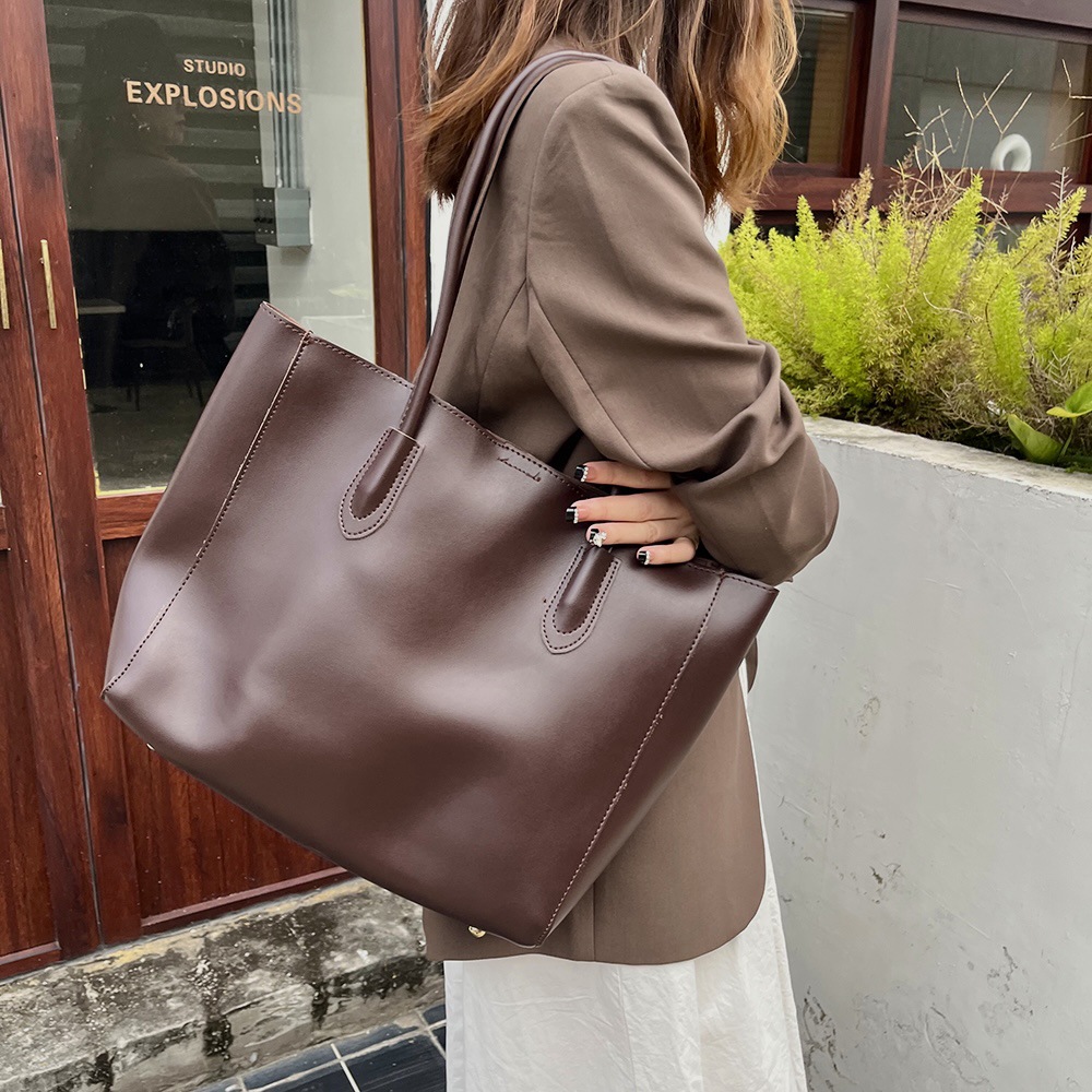 女性のための革のトートバッグ,良質,シンプル,大容量,正方形 - Luxury Bags Brands For Women のレビューと価格