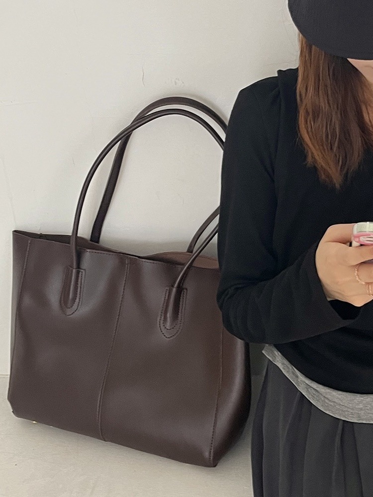 女性のための革のトートバッグ,良質,シンプル,大容量,正方形 - Luxury Bags Brands For Women のレビューと価格