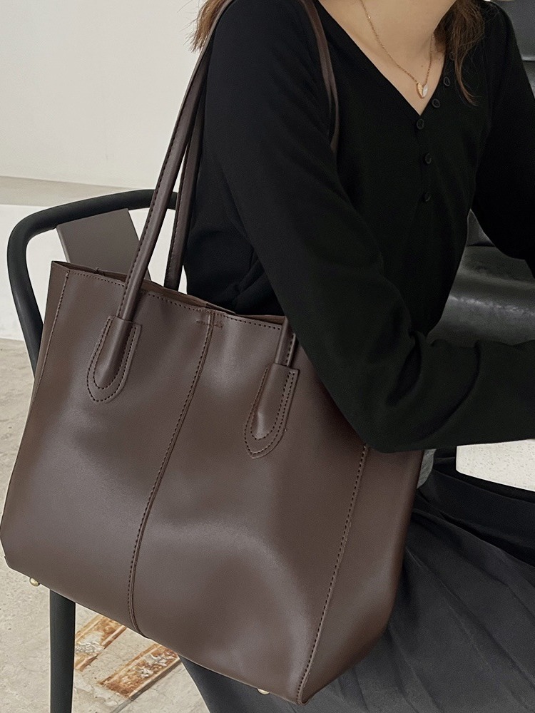 女性のための革のトートバッグ,良質,シンプル,大容量,正方形 - Luxury Bags Brands For Women のレビューと価格