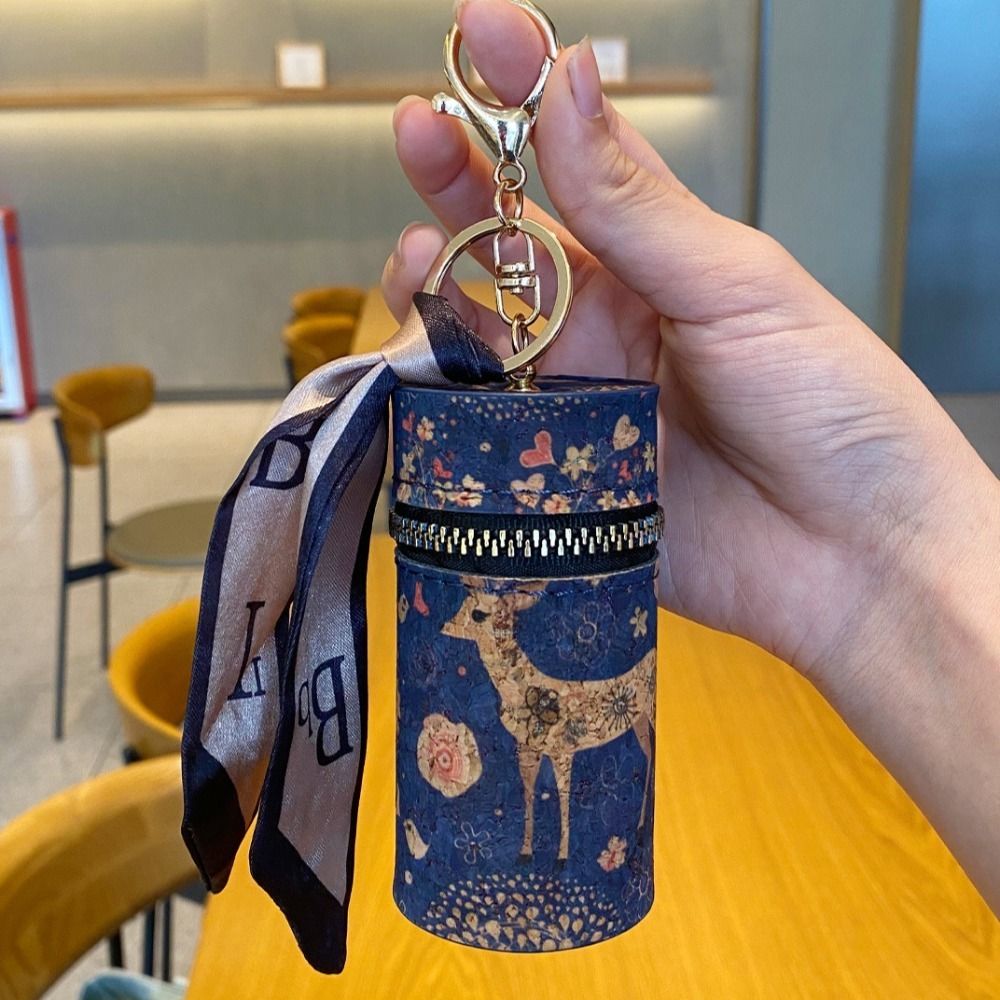 クラシックなビンテージプリントの小銭入れ、絶妙なPUミニ口紅 - Luxury Bags Old Money のレビューと価格