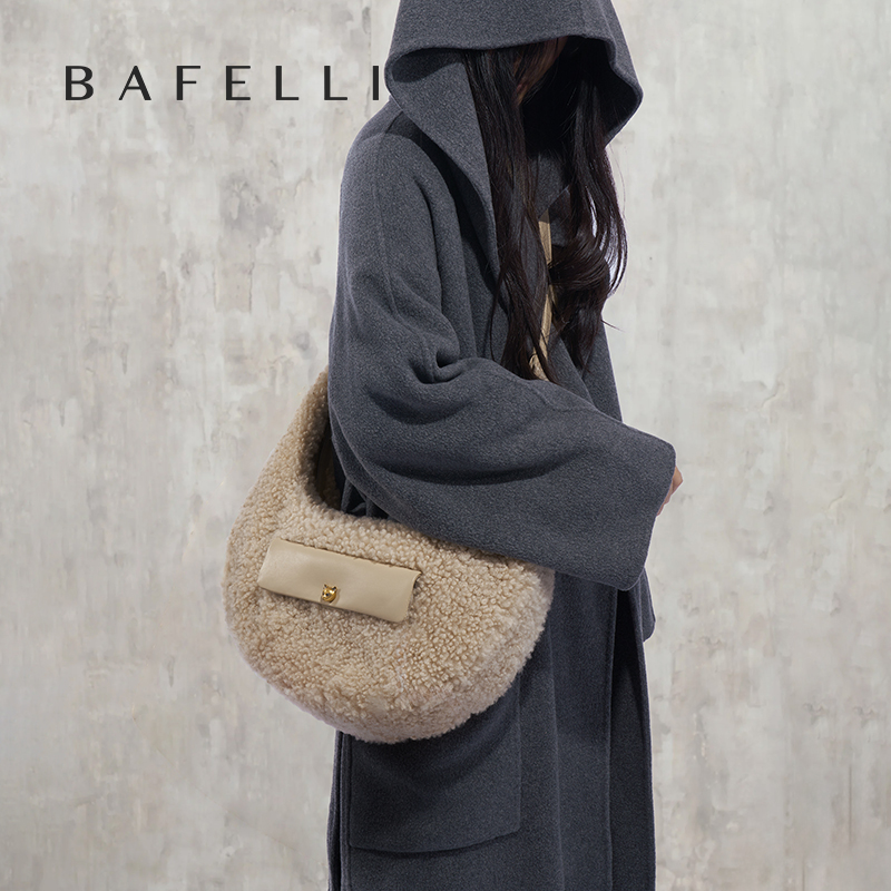 女性用半円形ウールバッグ,ミニマリストの脇毛キャリー,カジュ - Luxury Bags Brands For Women のレビューと価格
