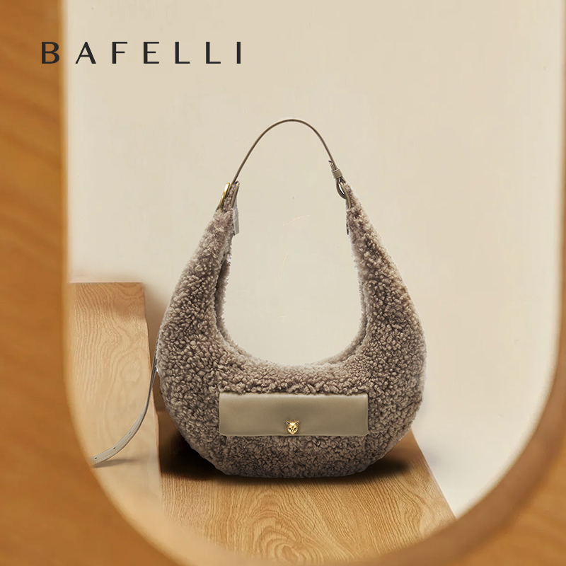 女性用半円形ウールバッグ,ミニマリストの脇毛キャリー,カジュ - Luxury Bags Brands For Women のレビューと価格