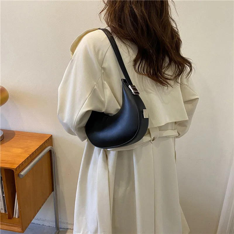 女性用脇の下バッグ 高級PUレザーショルダーバッグ 小さなク - Luxury Bags Quality のレビューと価格