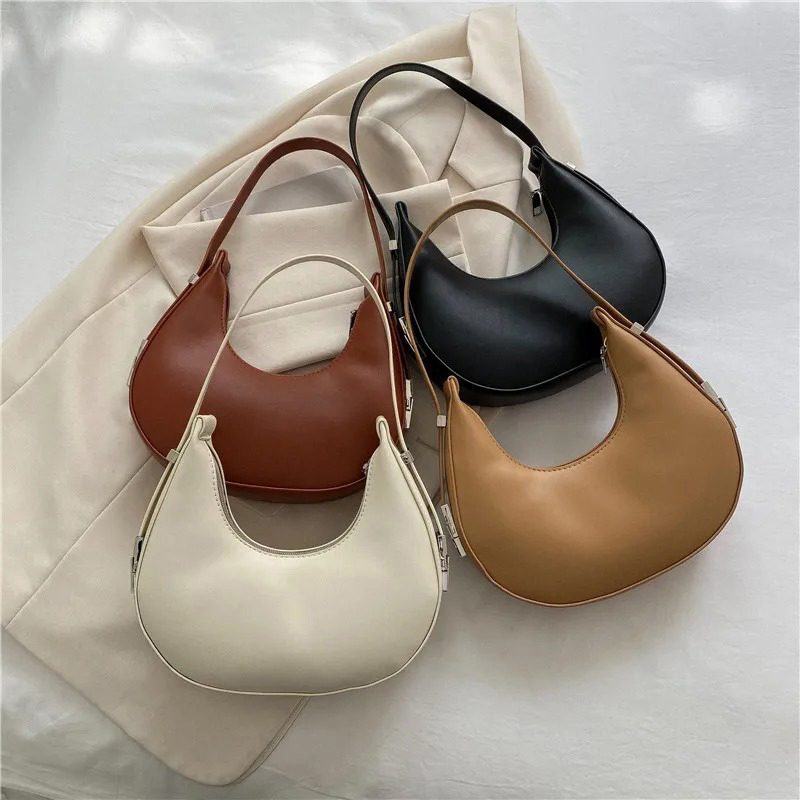女性用脇の下バッグ 高級PUレザーショルダーバッグ 小さなク - Luxury Bags Quality のレビューと価格