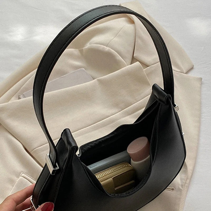 女性用脇の下バッグ 高級PUレザーショルダーバッグ 小さなク - Luxury Bags Quality のレビューと価格