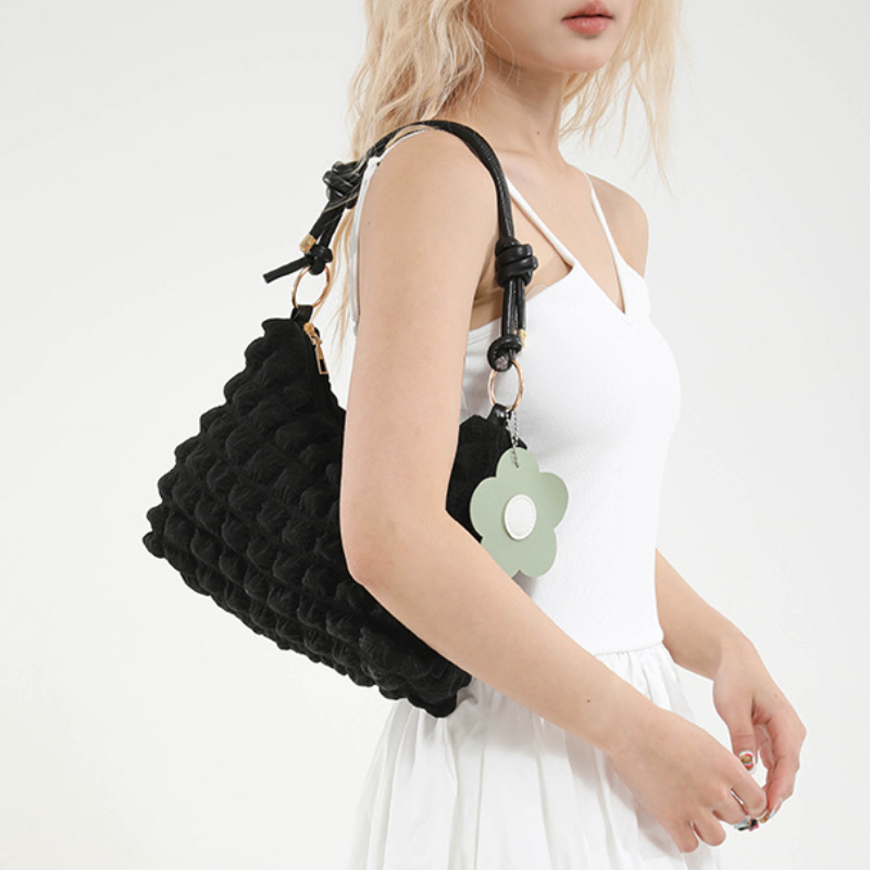 女性の新しいハンドバッグ韓国無地ドーパミンファッショナブルな - Luxury Bags Quality のレビューと価格
