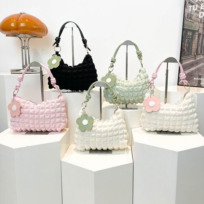 女性の新しいハンドバッグ韓国無地ドーパミンファッショナブルな - Luxury Bags Quality のレビューと価格