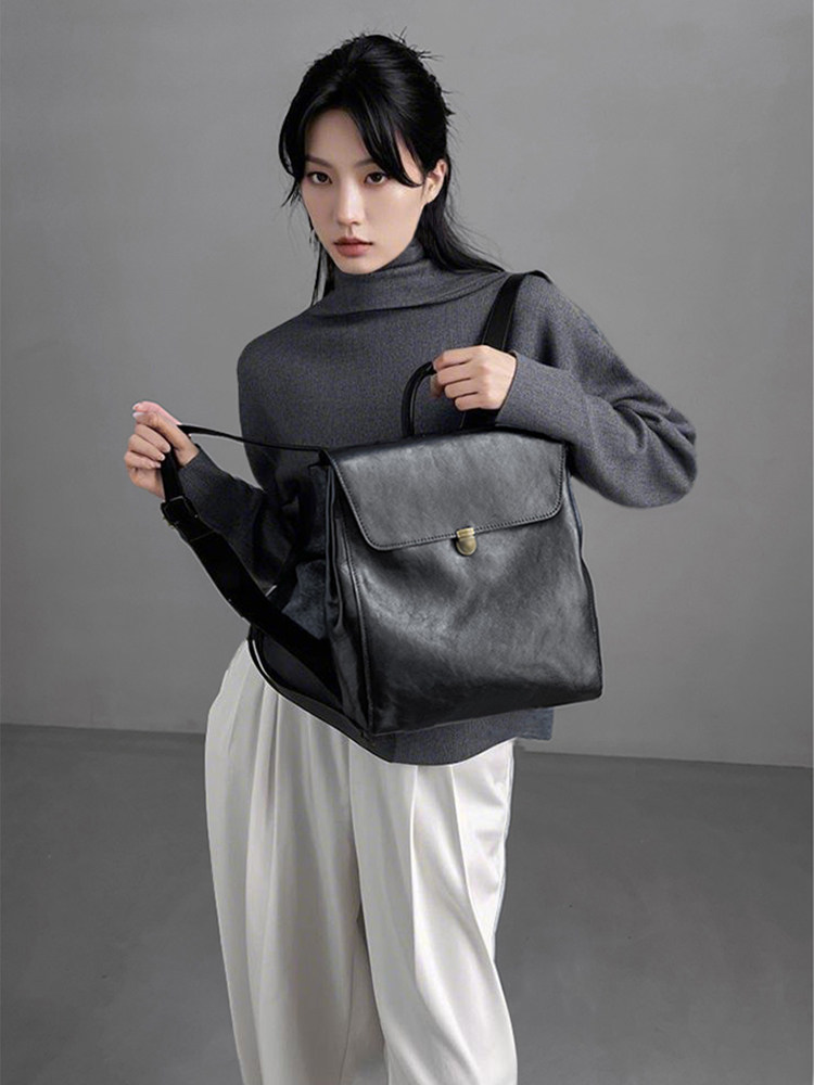 高級ブランド本革バックパック女性用高品質トップレイヤー牛革大 - Luxury Bags Brands For Women のレビューと価格