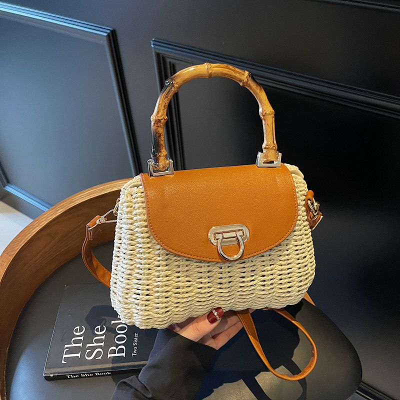 2025年ニューファッション高級竹ハンドル手織りラタンハンド - Luxury Bags Trend 2025 のレビューと価格