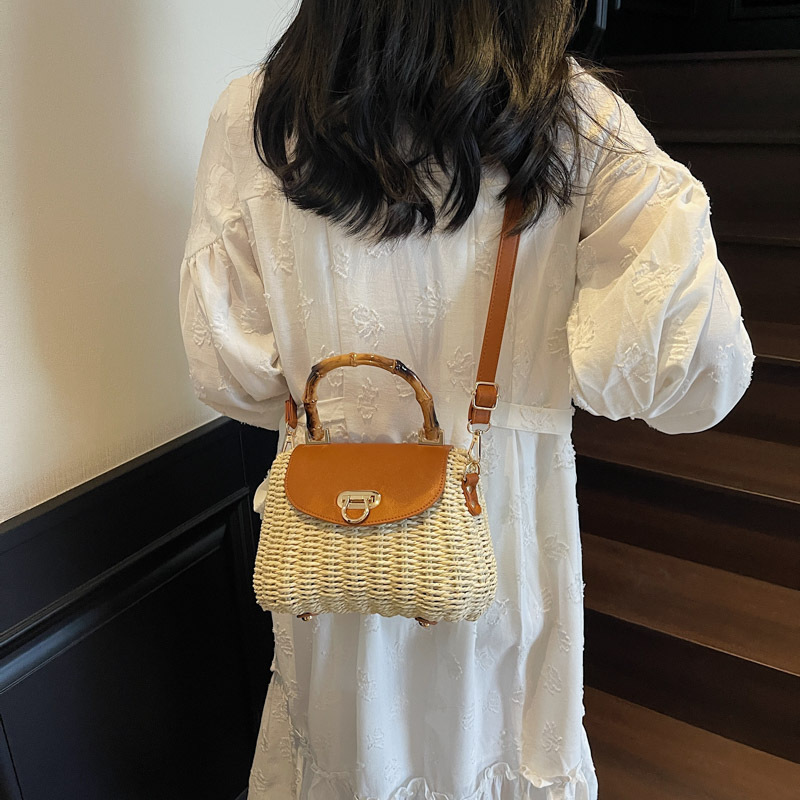 2025年ニューファッション高級竹ハンドル手織りラタンハンド - Luxury Bags Trend 2025 のレビューと価格