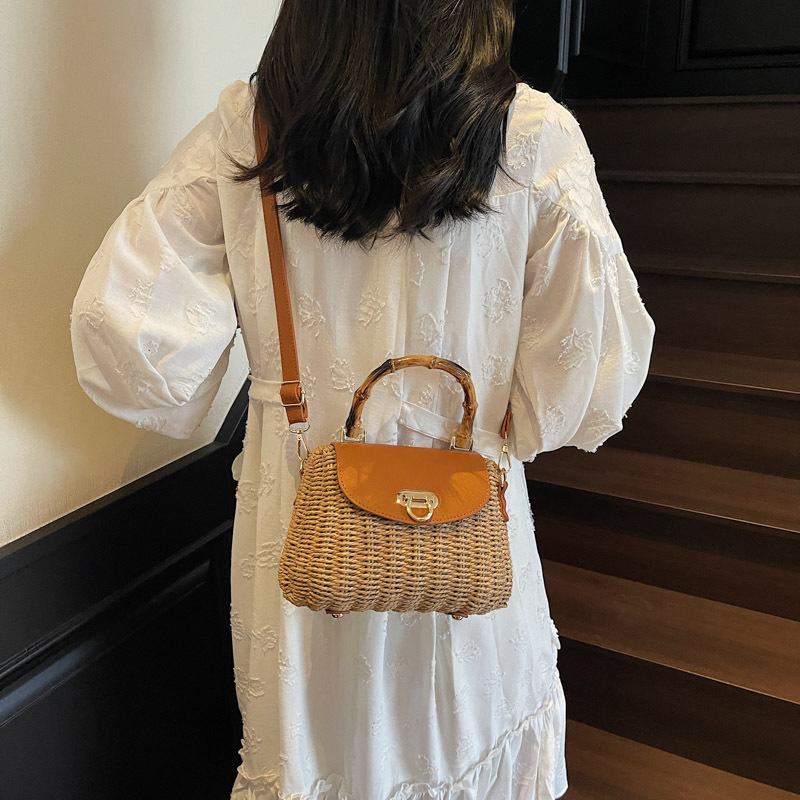 2025年ニューファッション高級竹ハンドル手織りラタンハンド - Luxury Bags Trend 2025 のレビューと価格
