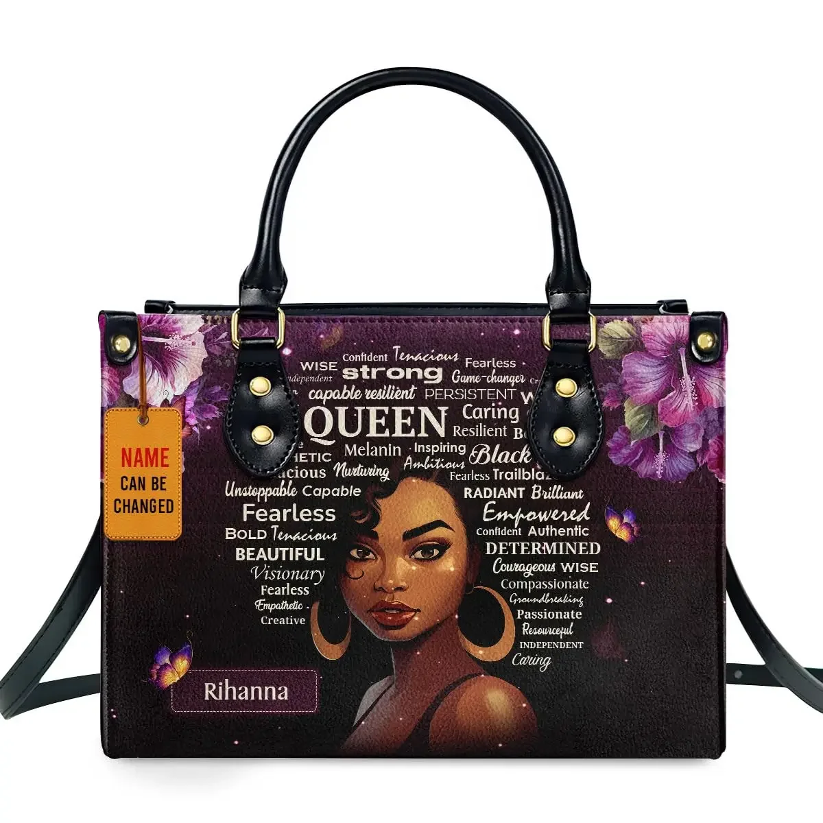 アフリカンガールプリントレザーハンドバッグ、黒人女性向けファ - Luxury Bags Girls のレビューと価格