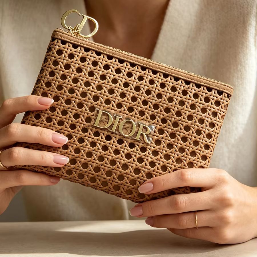 ディオール バッグ レディース ラタン織り 化粧品バッグ ポ - Luxury Bags Dior のレビューと価格